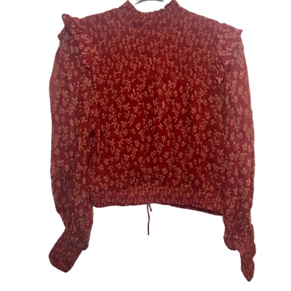 NWT Free People Roma Berry Combo Blouse Size XS - Picture 5 of 12